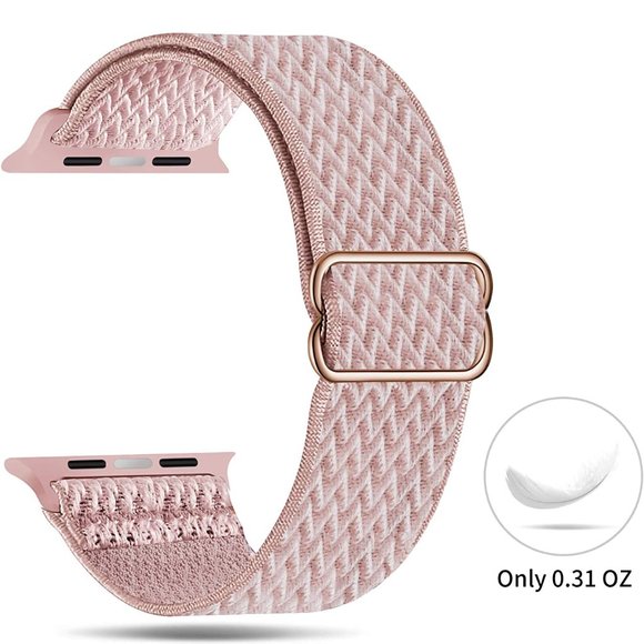 NEW[BAND] Nylon PINK Adjustable Strap For Apple Watch - Picture 3 of 5